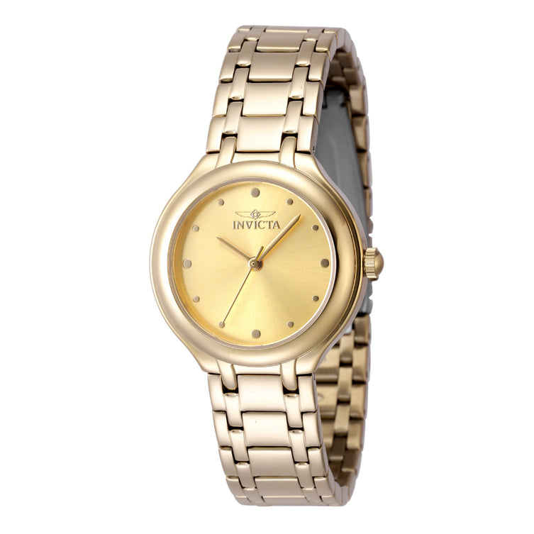 Invicta Women's 48227 Wildflower Quartz 3 Hand Gold Dial Watch