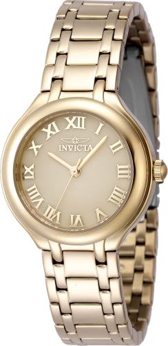 Invicta Women's 48231 Wildflower Quartz 3 Hand Gold Dial Watch