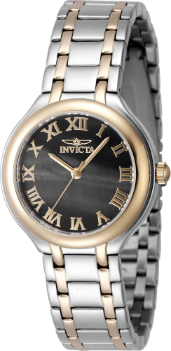 Invicta Women's 48233 Wildflower  Quartz 3 Hand Black Dial Watch