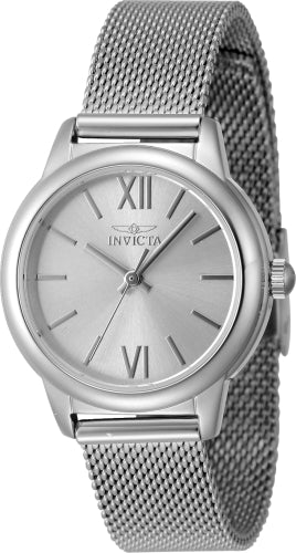 Invicta Women's 48249 Angel Quartz 3 Hand Silver Dial Watch