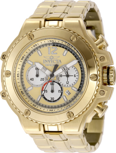 Invicta Men's 48317 Invicta Racing  Quartz Chronograph Gold, Silver, Black Dial Watch