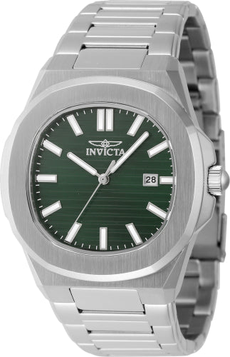Invicta Men's 48323 Speedway Quartz 3 Hand Green Dial Watch