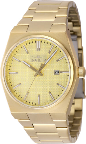 Invicta Men's 48398 Speedway Quartz 3 Hand Gold Dial Watch