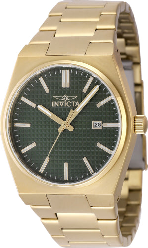 Invicta Men's 48399 Speedway Quartz 3 Hand Green Dial Watch