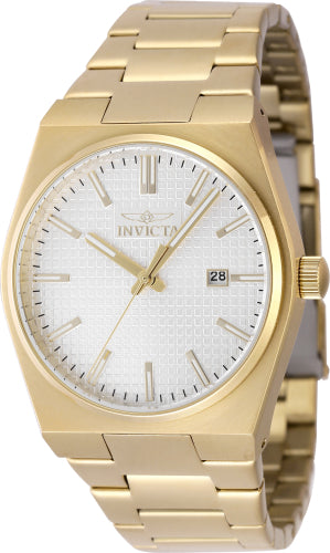 Invicta Men's 48400 Speedway Quartz 3 Hand Silver Dial Watch