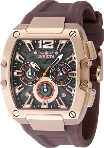 Invicta Men's 48470 Invicta Racing  Quartz Chronograph Brown, Black Dial Watch