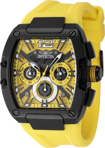 Invicta Men's 48472 Invicta Racing  Quartz Chronograph Yellow Dial Watch