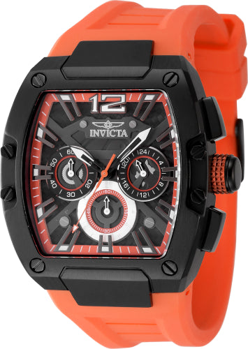 Invicta Men's 48474 Invicta Racing Quartz Chronograph Black, Orange Dial Watch
