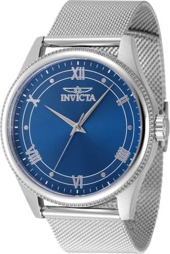 Invicta Men's 48478 Celestial Quartz 3 Hand Blue Dial Watch