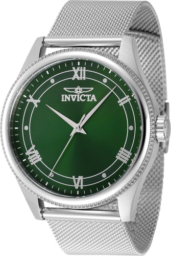 Invicta Men's 48482 Celestial Quartz 3 Hand Green Dial Watch