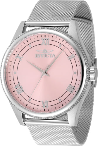 Invicta Men's 48485 Celestial Quartz 3 Hand Pink Dial Watch
