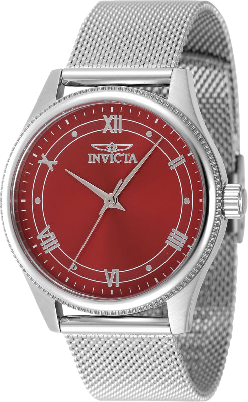 Invicta Women's 48488 Celestial Quartz 3 Hand Red Dial Watch