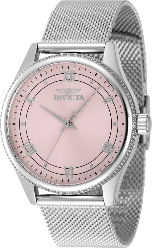 Invicta Women's 48489 Celestial Quartz 3 Hand Pink Dial Watch