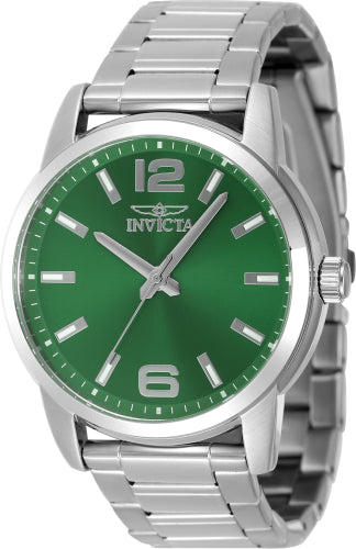 Invicta Men's 48494 Celestial Quartz 3 Hand Green Dial Watch