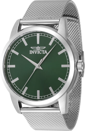 Invicta Men's 48507 Celestial Quartz 3 Hand Green Dial Watch