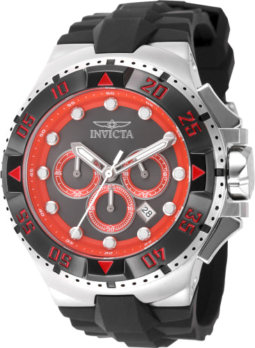 Invicta Men's 48536 Excursion Quartz VD53 Gunmetal, Red Dial Watch