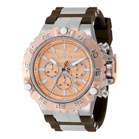 Invicta Men's 48556 Brown, Steel Silicone Watch