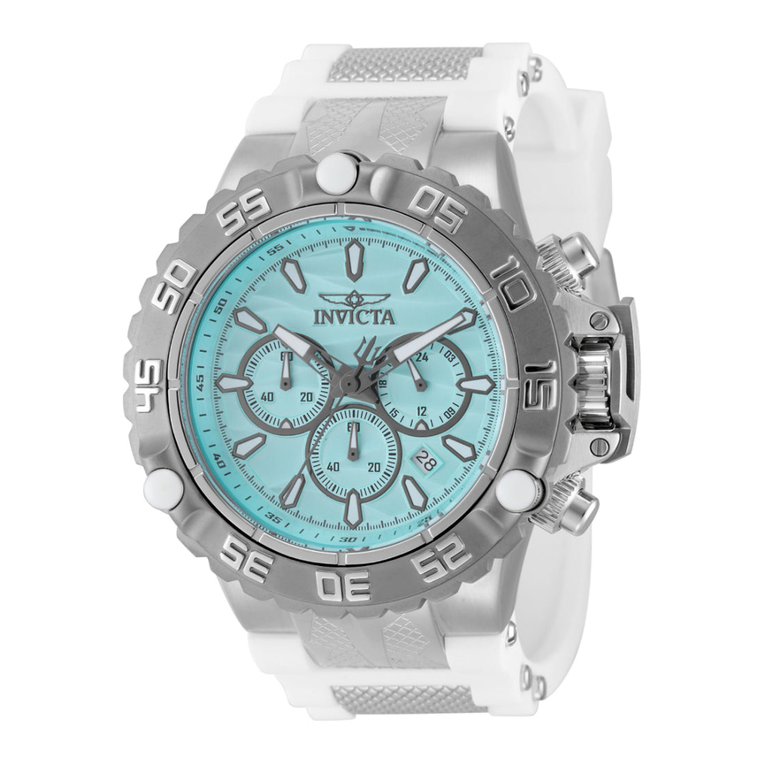 Invicta Men's 48557 White, Steel Silicone Watch