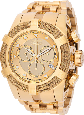 Invicta Men's 48604 Bolt  Quartz Chronograph Gold Dial Watch