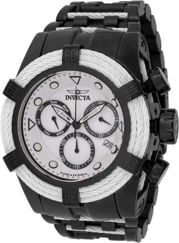 Invicta Men's 48606 Bolt  Quartz Chronograph White, Black Dial Watch