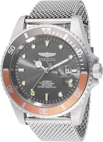 Invicta Men's 48631 Pro Diver Automatic 3 Hand Grey Dial Watch