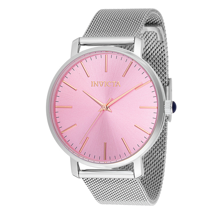 Invicta Women's 48843 Angel  Quartz 3 Hand Pink Dial Watch