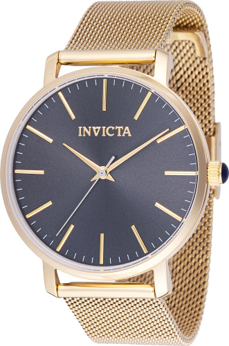 Invicta Women's 48845 Angel Quartz 3 Hand Charcoal Dial Watch