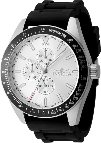 Invicta Men's 48855 Aviator Quartz VH67 Silver Dial Watch