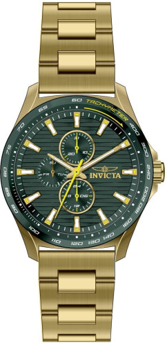 Invicta Men's 48870 Invicta Racing Quartz Chronograph Green Dial Watch