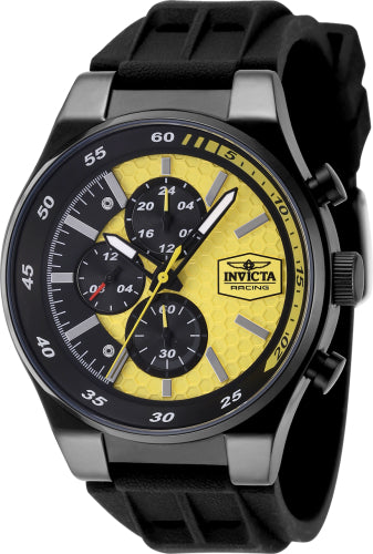 Invicta Men's 48876 Invicta Racing  Quartz Chronograph Yellow Dial Watch