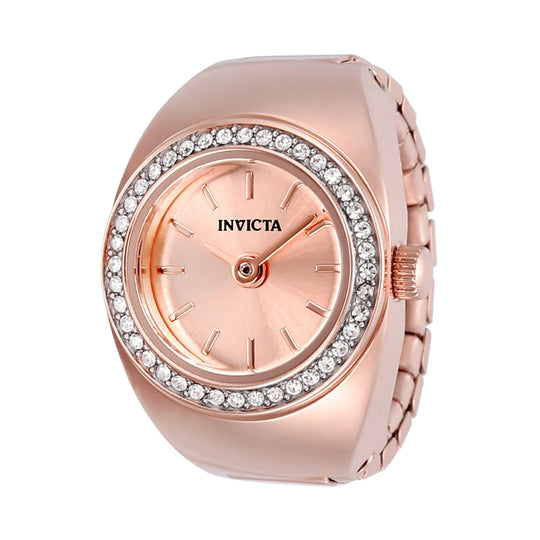 Invicta Women's 48945 Mini Ring Watch Quartz 2 Hand Rose Gold Dial Watch