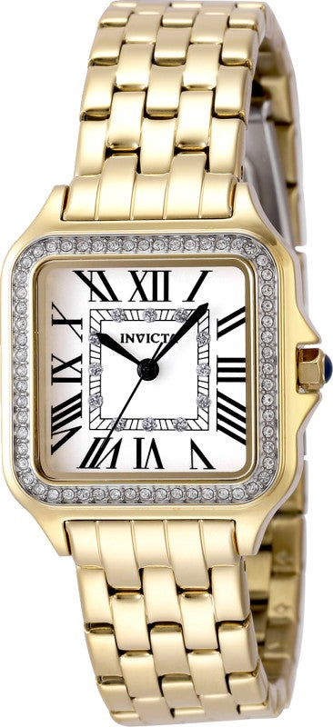 Invicta Women's 48995 Angel Quartz 3 Hand Silver Dial Watch