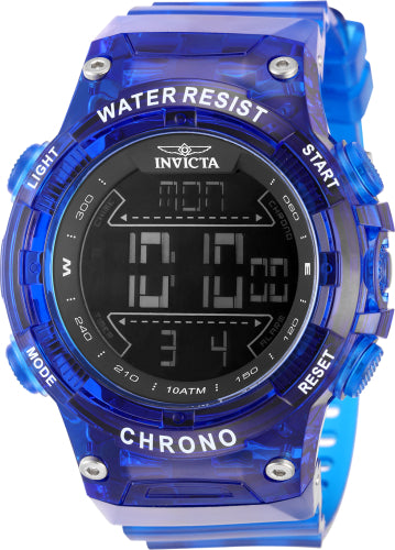 Invicta Men's 49048 Invicta Racing  Digital GMT/Alarm Black Dial Watch