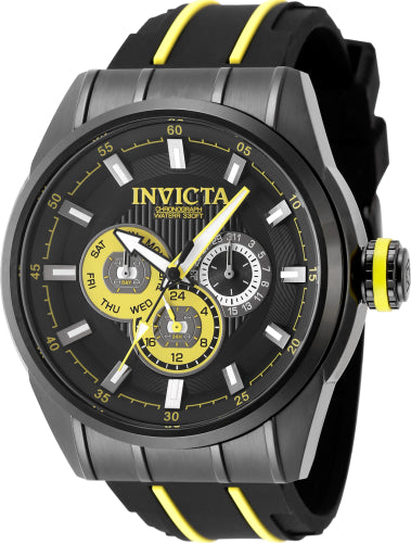 Invicta Men's 49052 Speedway  Quartz Chronograph Yellow, Black Dial Watch