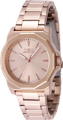 Invicta Women's 49089 Speedway Quartz 3 Hand Rose Gold Dial Watch