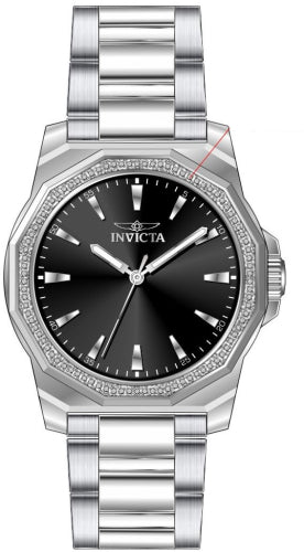 Invicta Men's 49103 Speedway Quartz 3 Hand Black Dial Watch