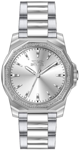 Invicta Men's 49104 Speedway Quartz 3 Hand Silver Dial Watch