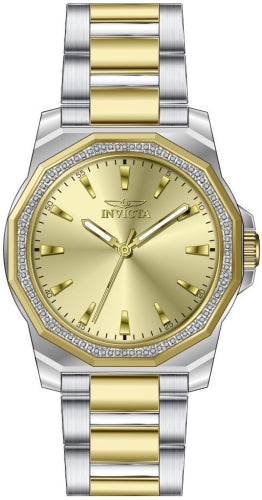 Invicta Men's 49106 Speedway Quartz 3 Hand Gold Dial Watch