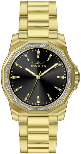 Invicta Men's 49107 Speedway Quartz 3 Hand Black Dial Watch