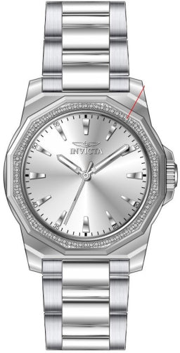 Invicta Women's 49110 Speedway Quartz 3 Hand Silver Dial Watch