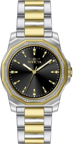 Invicta Women's 49112 Speedway Quartz 3 Hand Black Dial Watch