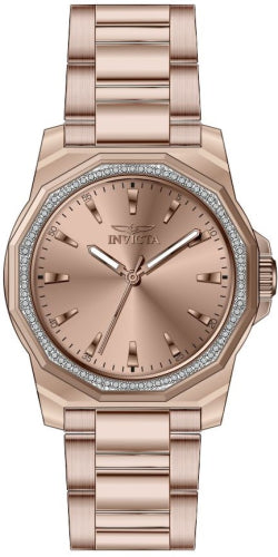 Invicta Women's 49115 Speedway Quartz 3 Hand Rose Gold Dial Watch