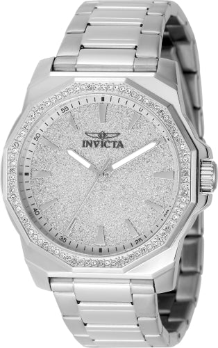 Invicta Men's 49125 Speedway Quartz 3 Hand Silver Dial Watch