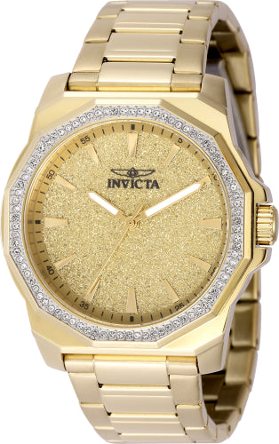 Invicta Men's 49127 Speedway Quartz 3 Hand Gold Dial Watch