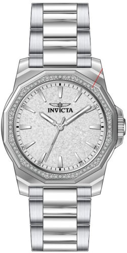 Invicta Women's 49128 Speedway Quartz 3 Hand Silver Dial Watch