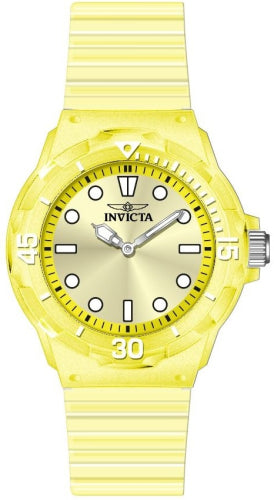 Invicta Women's 49211 Celestial Quartz 3 Hand Yellow Dial Watch