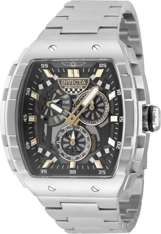 Invicta Men's 49218 Invicta Racing Quartz VD86 Grey, Black Dial Watch
