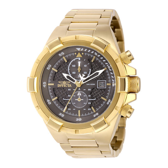 Invicta Men's 49254 Aviator Quartz VD51 Charcoal Dial Watch