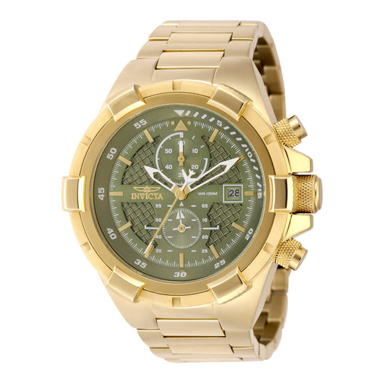 Invicta Men's 49255 Aviator Quartz VD51 Green Dial Watch