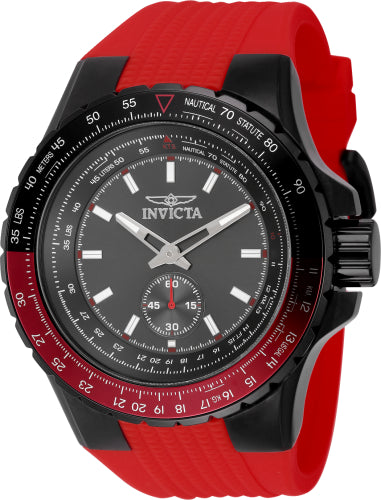 Invicta Men's 49302 Aviator  Quartz Multifunction Gunmetal Dial Watch